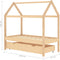vidaXL - Kinderbedframe - met - lade - massief - grenenhout - 70x140 - cm