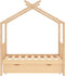 vidaXL - Kinderbedframe - met - lade - massief - grenenhout - 70x140 - cm