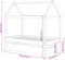 vidaXL - Kinderbedframe - met - lade - massief - grenenhout - 70x140 - cm
