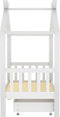 vidaXL - Kinderbedframe - met - lade - massief - grenenhout - 70x140 - cm - wit