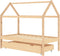vidaXL - Kinderbedframe - met - lade - massief - grenenhout - 80x160 - cm