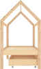 vidaXL - Kinderbedframe - met - lade - massief - grenenhout - 80x160 - cm