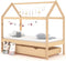 vidaXL - Kinderbedframe - met - lade - massief - grenenhout - 80x160 - cm