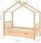 vidaXL - Kinderbedframe - met - lade - massief - grenenhout - 80x160 - cm