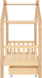 vidaXL - Kinderbedframe - met - lade - massief - grenenhout - 80x160 - cm