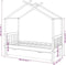 vidaXL - Kinderbedframe - met - lade - massief - grenenhout - wit - 80x160 - cm