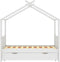 vidaXL - Kinderbedframe - met - lade - massief - grenenhout - wit - 80x160 - cm