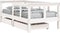 vidaXL - Kinderbedframe - met - lades - 70x140 - cm - massief - grenenhout - wit