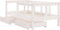 vidaXL - Kinderbedframe - met - lades - 70x140 - cm - massief - grenenhout - wit