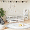 vidaXL - Kinderbedframe - met - lades - 70x140 - cm - massief - grenenhout - wit