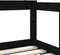 vidaXL - Kinderbedframe - met - lades - 70x140 - cm - massief - grenenhout - zwart