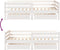 vidaXL - Kinderbedframe - met - lades - 70x140 - cm - massief - grenenhout - wit