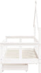 vidaXL - Kinderbedframe - met - lades - 70x140 - cm - massief - grenenhout - wit