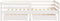 vidaXL - Kinderbedframe - met - lades - 70x140 - cm - massief - grenenhout - wit