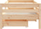 vidaXL - Kinderbedframe - met - lades - 70x140 - cm - massief - grenenhout