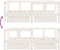 vidaXL - Kinderbedframe - met - lades - 70x140 - cm - massief - grenenhout - wit