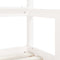 vidaXL - Kinderbedframe - met - lades - 70x140 - cm - massief - grenenhout - wit