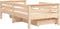 vidaXL - Kinderbedframe - met - lades - 70x140 - cm - massief - grenenhout