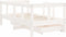 vidaXL - Kinderbedframe - met - lades - 70x140 - cm - massief - grenenhout - wit
