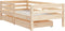 vidaXL - Kinderbedframe - met - lades - 70x140 - cm - massief - grenenhout