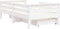 vidaXL - Kinderbedframe - met - lades - 70x140 - cm - massief - grenenhout - wit