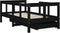 vidaXL - Kinderbedframe - met - lades - 70x140 - cm - massief - grenenhout - zwart