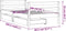 vidaXL - Kinderbedframe - met - lades - 80x160 - cm - massief - grenenhout