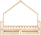 vidaXL - Kinderbedframe - met - lades - 80x160 - cm - massief - grenenhout