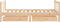 vidaXL - Kinderbedframe - met - lades - 80x160 - cm - massief - grenenhout