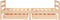vidaXL - Kinderbedframe - met - lades - 80x160 - cm - massief - grenenhout