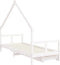 vidaXL - Kinderbedframe - met - lades - 80x200 - cm - massief - grenenhout - wit