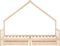 vidaXL - Kinderbedframe - met - lades - 80x200 - cm - massief - grenenhout