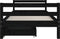 vidaXL - Kinderbedframe - met - lades - 80x200 - cm - massief - grenenhout - zwart