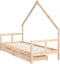 vidaXL - Kinderbedframe - met - lades - 80x200 - cm - massief - grenenhout