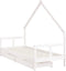 vidaXL - Kinderbedframe - met - lades - 80x200 - cm - massief - grenenhout - wit