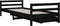 vidaXL - Kinderbedframe - met - lades - 80x200 - cm - massief - grenenhout - zwart