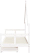 vidaXL - Kinderbedframe - met - lades - 80x200 - cm - massief - grenenhout - wit