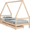 vidaXL - Kinderbedframe - met - lades - 90x190 - cm - massief - grenenhout