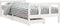 vidaXL - Kinderbedframe - met - lades - 90x190 - cm - massief - grenenhout - wit