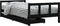 vidaXL - Kinderbedframe - met - lades - 90x190 - cm - massief - grenenhout - zwart