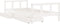 vidaXL - Kinderbedframe - met - lades - 90x190 - cm - massief - grenenhout - wit