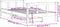 vidaXL - Kinderbedframe - met - lades - 90x190 - cm - massief - grenenhout - wit