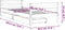 vidaXL - Kinderbedframe - met - lades - 90x190 - cm - massief - grenenhout