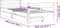 vidaXL - Kinderbedframe - met - lades - 90x190 - cm - massief - grenenhout - wit