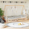 vidaXL - Kinderbedframe - met - lades - 90x190 - cm - massief - grenenhout