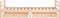 vidaXL - Kinderbedframe - met - lades - 90x190 - cm - massief - grenenhout