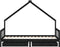 vidaXL - Kinderbedframe - met - lades - 90x190 - cm - massief - grenenhout - zwart