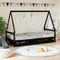 vidaXL - Kinderbedframe - met - lades - 90x200 - cm - massief - grenenhout - zwart