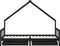 vidaXL - Kinderbedframe - met - lades - 90x200 - cm - massief - grenenhout - zwart