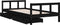 vidaXL - Kinderbedframe - met - lades - 90x200 - cm - massief - grenenhout - zwart